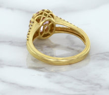 Load image into Gallery viewer, 1.91ct Oval Pink Sapphire Ring with Diamond Halo in 18K Rose Gold