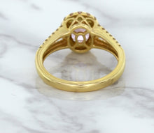 Load image into Gallery viewer, 1.91ct Oval Pink Sapphire Ring with Diamond Halo in 18K Rose Gold