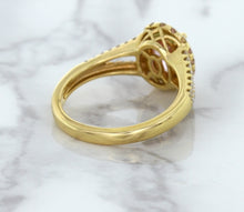 Load image into Gallery viewer, 1.91ct Oval Pink Sapphire Ring with Diamond Halo in 18K Rose Gold