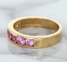 Load image into Gallery viewer, 1.23ctw Round Pink Sapphire Ring in 18K Rose Gold