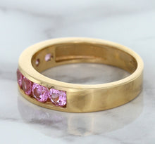 Load image into Gallery viewer, 1.23ctw Round Pink Sapphire Ring in 18K Rose Gold