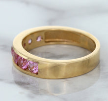 Load image into Gallery viewer, 1.23ctw Round Pink Sapphire Ring in 18K Rose Gold