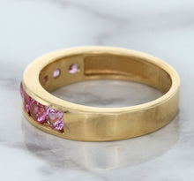 Load image into Gallery viewer, 1.23ctw Round Pink Sapphire Ring in 18K Rose Gold