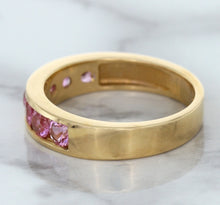 Load image into Gallery viewer, 1.23ctw Round Pink Sapphire Ring in 18K Rose Gold