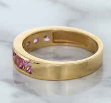 Load image into Gallery viewer, 1.23ctw Round Pink Sapphire Ring in 18K Rose Gold