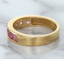 Load image into Gallery viewer, 1.23ctw Round Pink Sapphire Ring in 18K Rose Gold