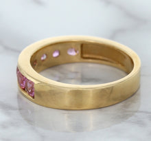 Load image into Gallery viewer, 1.23ctw Round Pink Sapphire Ring in 18K Rose Gold