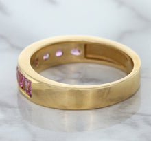 Load image into Gallery viewer, 1.23ctw Round Pink Sapphire Ring in 18K Rose Gold