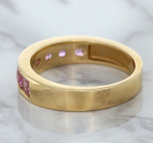 Load image into Gallery viewer, 1.23ctw Round Pink Sapphire Ring in 18K Rose Gold