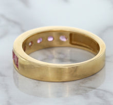 Load image into Gallery viewer, 1.23ctw Round Pink Sapphire Ring in 18K Rose Gold