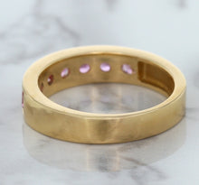 Load image into Gallery viewer, 1.23ctw Round Pink Sapphire Ring in 18K Rose Gold