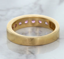 Load image into Gallery viewer, 1.23ctw Round Pink Sapphire Ring in 18K Rose Gold