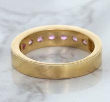 Load image into Gallery viewer, 1.23ctw Round Pink Sapphire Ring in 18K Rose Gold