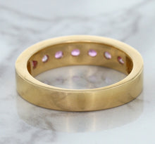 Load image into Gallery viewer, 1.23ctw Round Pink Sapphire Ring in 18K Rose Gold
