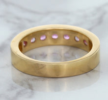 Load image into Gallery viewer, 1.23ctw Round Pink Sapphire Ring in 18K Rose Gold