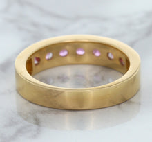 Load image into Gallery viewer, 1.23ctw Round Pink Sapphire Ring in 18K Rose Gold