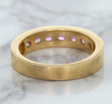 Load image into Gallery viewer, 1.23ctw Round Pink Sapphire Ring in 18K Rose Gold