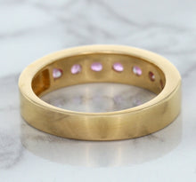 Load image into Gallery viewer, 1.23ctw Round Pink Sapphire Ring in 18K Rose Gold