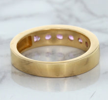 Load image into Gallery viewer, 1.23ctw Round Pink Sapphire Ring in 18K Rose Gold