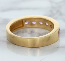 Load image into Gallery viewer, 1.23ctw Round Pink Sapphire Ring in 18K Rose Gold