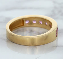 Load image into Gallery viewer, 1.23ctw Round Pink Sapphire Ring in 18K Rose Gold