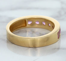 Load image into Gallery viewer, 1.23ctw Round Pink Sapphire Ring in 18K Rose Gold