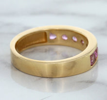 Load image into Gallery viewer, 1.23ctw Round Pink Sapphire Ring in 18K Rose Gold