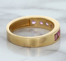 Load image into Gallery viewer, 1.23ctw Round Pink Sapphire Ring in 18K Rose Gold