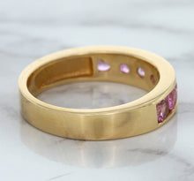 Load image into Gallery viewer, 1.23ctw Round Pink Sapphire Ring in 18K Rose Gold