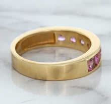 Load image into Gallery viewer, 1.23ctw Round Pink Sapphire Ring in 18K Rose Gold