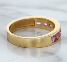Load image into Gallery viewer, 1.23ctw Round Pink Sapphire Ring in 18K Rose Gold