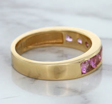 Load image into Gallery viewer, 1.23ctw Round Pink Sapphire Ring in 18K Rose Gold