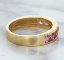 Load image into Gallery viewer, 1.23ctw Round Pink Sapphire Ring in 18K Rose Gold
