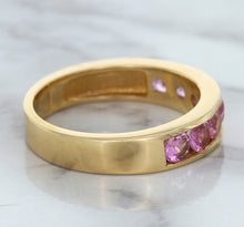 Load image into Gallery viewer, 1.23ctw Round Pink Sapphire Ring in 18K Rose Gold