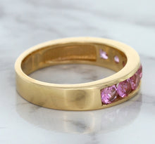 Load image into Gallery viewer, 1.23ctw Round Pink Sapphire Ring in 18K Rose Gold