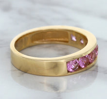 Load image into Gallery viewer, 1.23ctw Round Pink Sapphire Ring in 18K Rose Gold