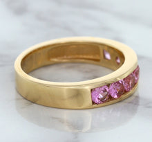 Load image into Gallery viewer, 1.23ctw Round Pink Sapphire Ring in 18K Rose Gold