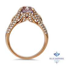 Load image into Gallery viewer, 4.63ct Oval Spinel Ring with Diamond Accents in 18K Rose Gold