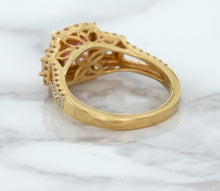 Load image into Gallery viewer, 2.08ct Square Cushion Padparadscha Ring with Diamond Halo in 18K Rose Gold