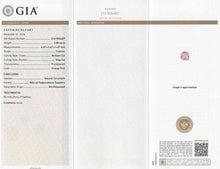 Load image into Gallery viewer, 2.08ct Square Cushion Padparadscha Ring with Diamond Halo in 18K Rose Gold