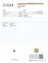 Load image into Gallery viewer, 0.80ct Oval Padparadscha Ring with Diamond Accents in 18K Rose Gold