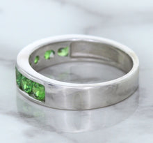 Load image into Gallery viewer, 1.28ctw Round Demantoid Garnet Ring in 18K White Gold