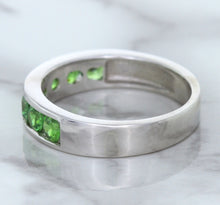 Load image into Gallery viewer, 1.28ctw Round Demantoid Garnet Ring in 18K White Gold