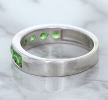 Load image into Gallery viewer, 1.28ctw Round Demantoid Garnet Ring in 18K White Gold