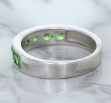 Load image into Gallery viewer, 1.28ctw Round Demantoid Garnet Ring in 18K White Gold