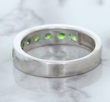 Load image into Gallery viewer, 1.28ctw Round Demantoid Garnet Ring in 18K White Gold