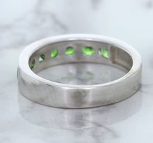 Load image into Gallery viewer, 1.28ctw Round Demantoid Garnet Ring in 18K White Gold