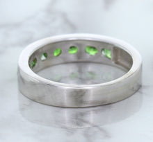 Load image into Gallery viewer, 1.28ctw Round Demantoid Garnet Ring in 18K White Gold