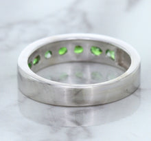 Load image into Gallery viewer, 1.28ctw Round Demantoid Garnet Ring in 18K White Gold