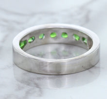 Load image into Gallery viewer, 1.28ctw Round Demantoid Garnet Ring in 18K White Gold